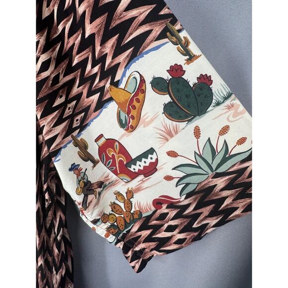 Reyn Spooner Shirt Mens Extra Large Arizona Map Vacation Rayon Retro Nostalgia - Picture 8 of 13